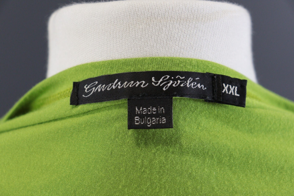 Gudrun Sjoden Green Boat Beck Long Sleeve Pullover Blouse – Size XXL