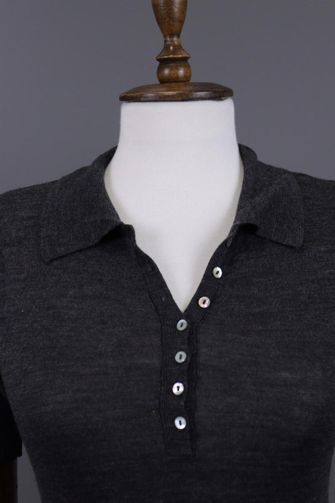Dolce&Gabbana Gray Henley Short Sleeve Summer Top Shirt – Size M