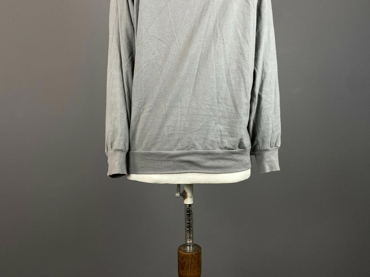 6397 Gray Cotton Long Sleeve Sweater – Women's S
