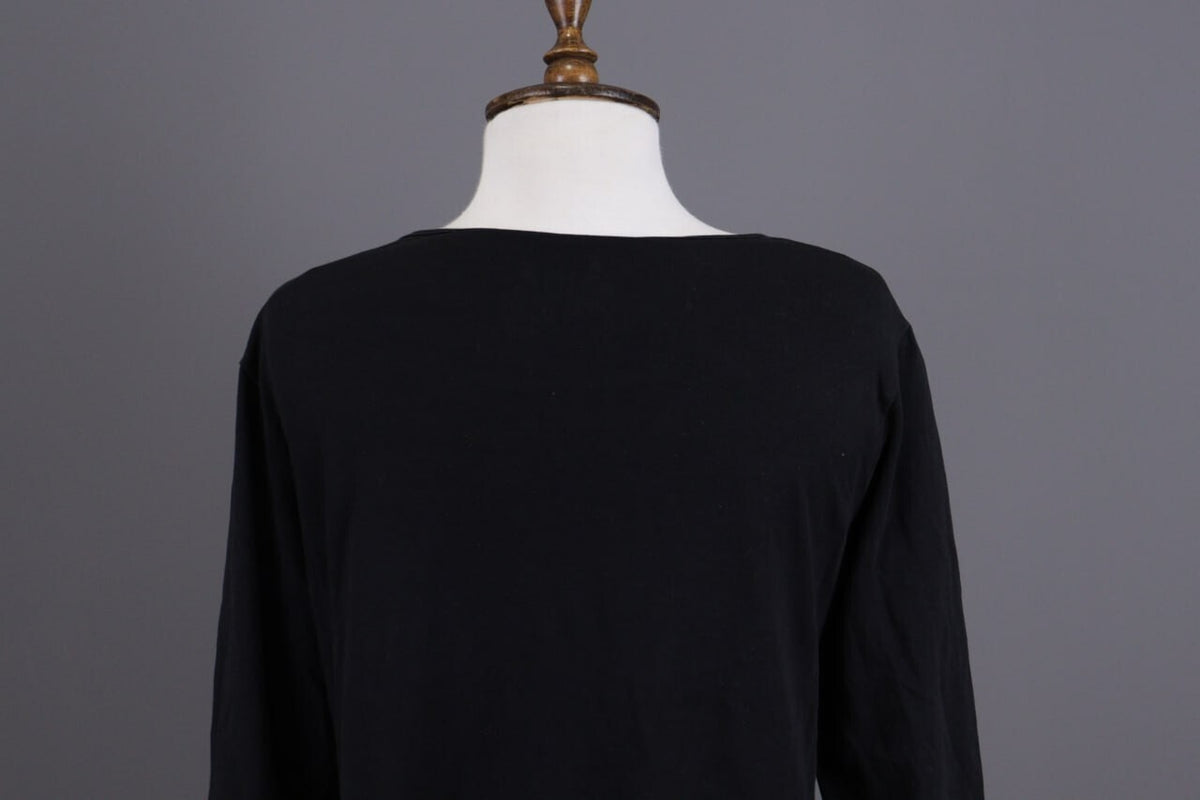 Gudrun Sjoden Black Lagenlook Long Sleeve Relaxed A-Line Dress – Size L