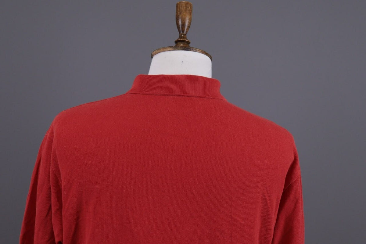 Lacoste Red Summer Men Short Sleeve Polo Shirt – Size 7 XXL