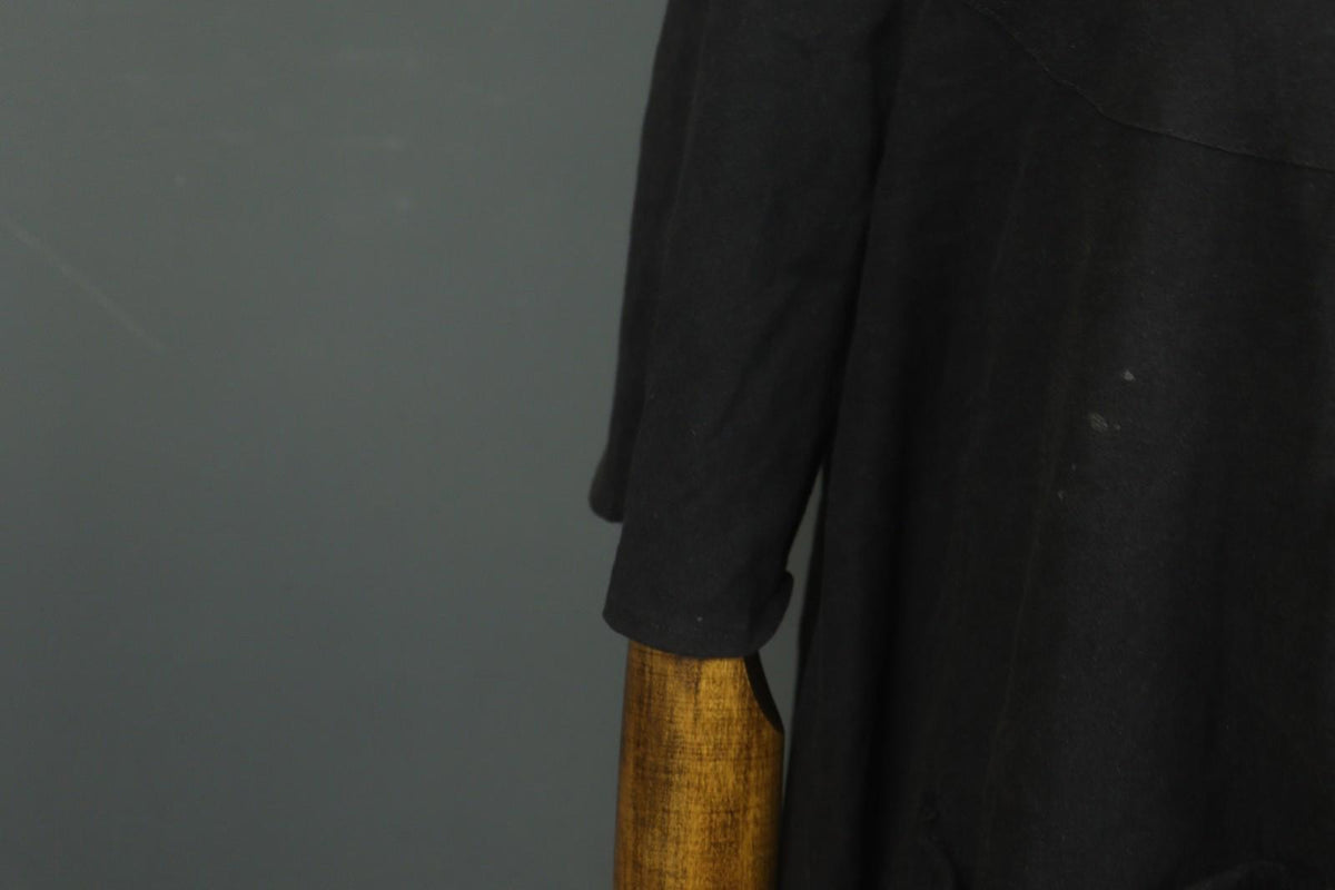 GUDRUN SJODEN Black Casual Long Sleeve Round Neck Button Front Shirt Top – Size M