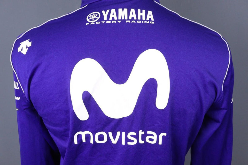 Yamaha Motor Blue Raglan Sleeve Full Zip Monster Energy Racing Team Jacket Sz S