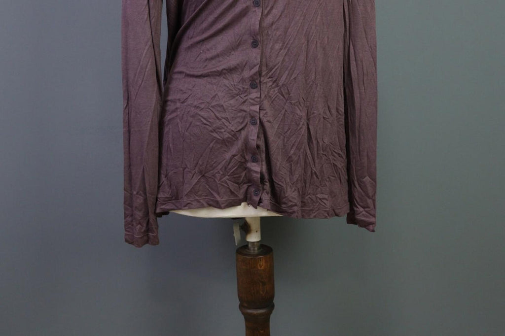 TRANSIT PAR SUCH Brown Button Back Long Sleeve Shirt Tunic – Size 2