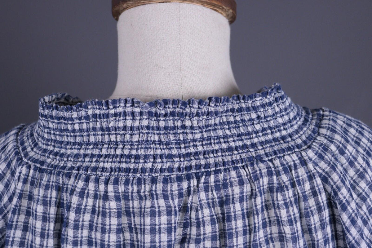 DENIM SUPPLY RALPH LAUREN Blue Check Short Sleeve Top Shirt – Size XS