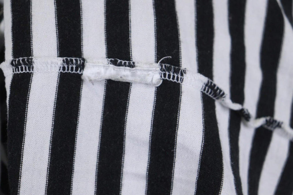 MARIMEKKO White Black Striped Round Neck Long Sleeve Stretch Blouse Top – Size S