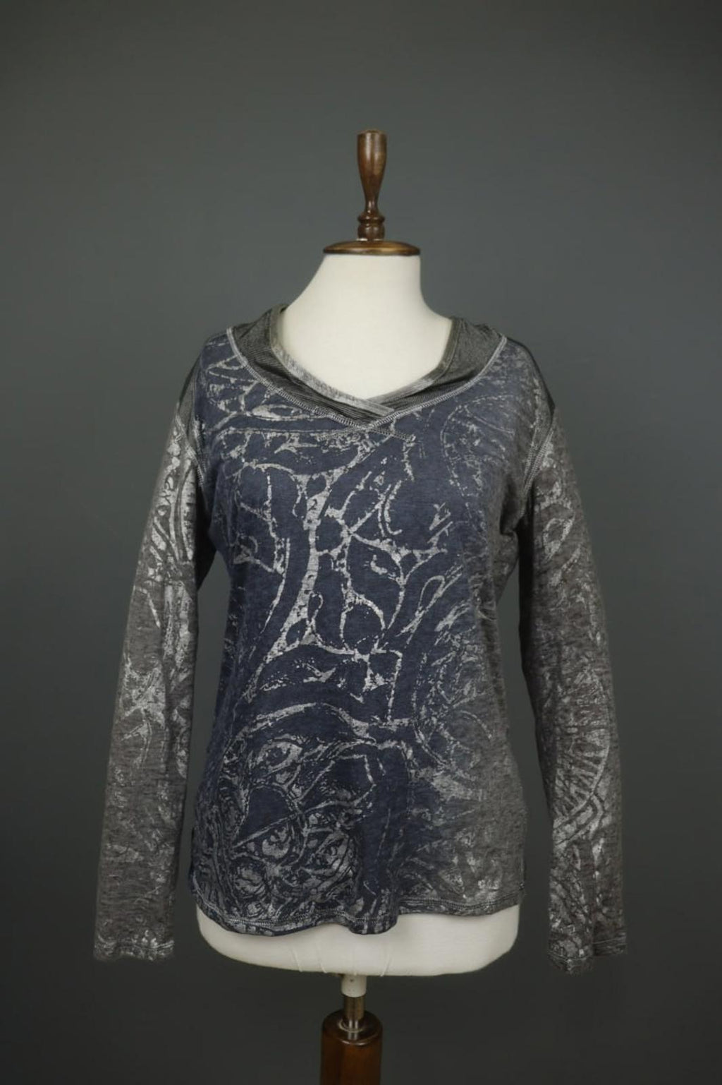 BEATE HEYMANN Multicolor Printed Long Sleeve Pullover Activewear Hoodie – Size 14