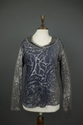 BEATE HEYMANN Multicolor Printed Long Sleeve Pullover Activewear Hoodie – Size 14