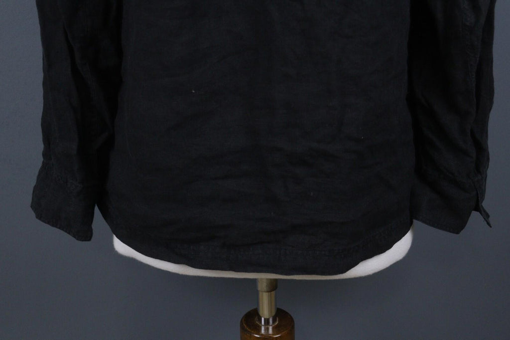 GUDRUN SJODEN Black Long Sleeve Casual Button Up Shirt – Size S