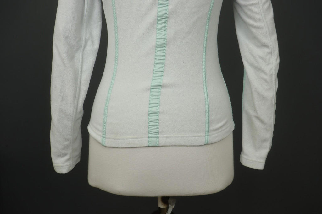 Used FRAUENSCHUH Blue Pockets Long Sleeve Full Zip Winter Soft Fleece Jacket – Size 1