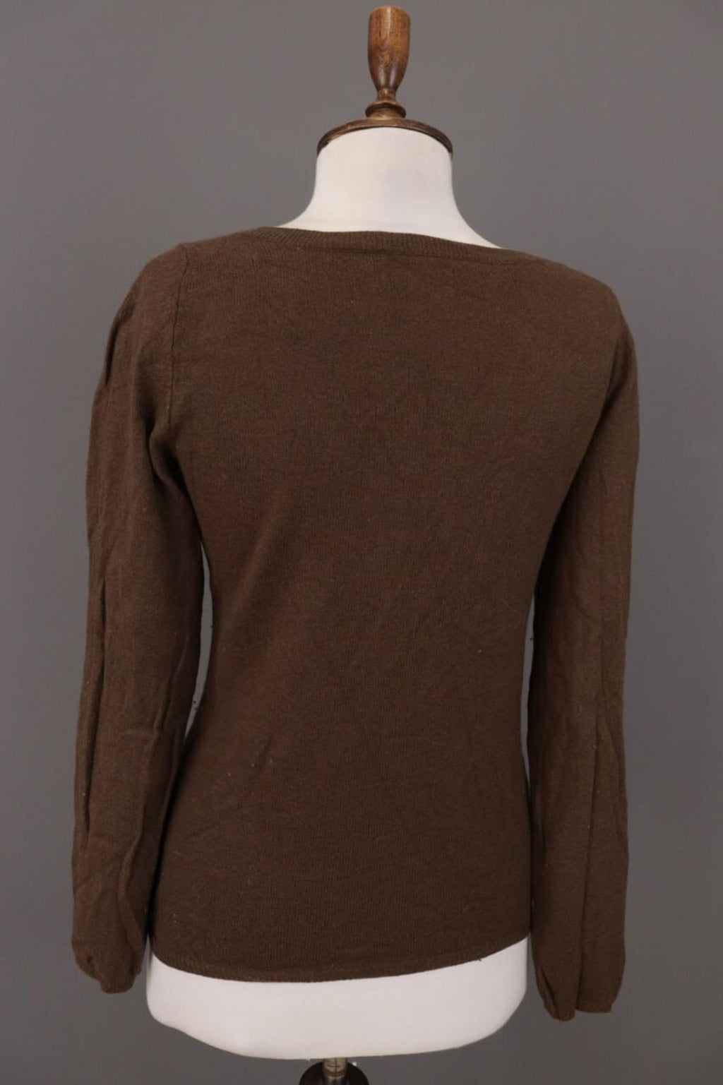 GUCCI Brown Knit Scoop Neck Sweater – Size L