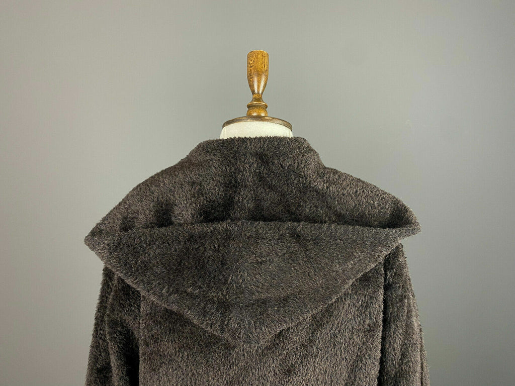 Max Mara Brown Alpaca Wool Oversized Hooded Over Coat – Women's US 8 GB 10