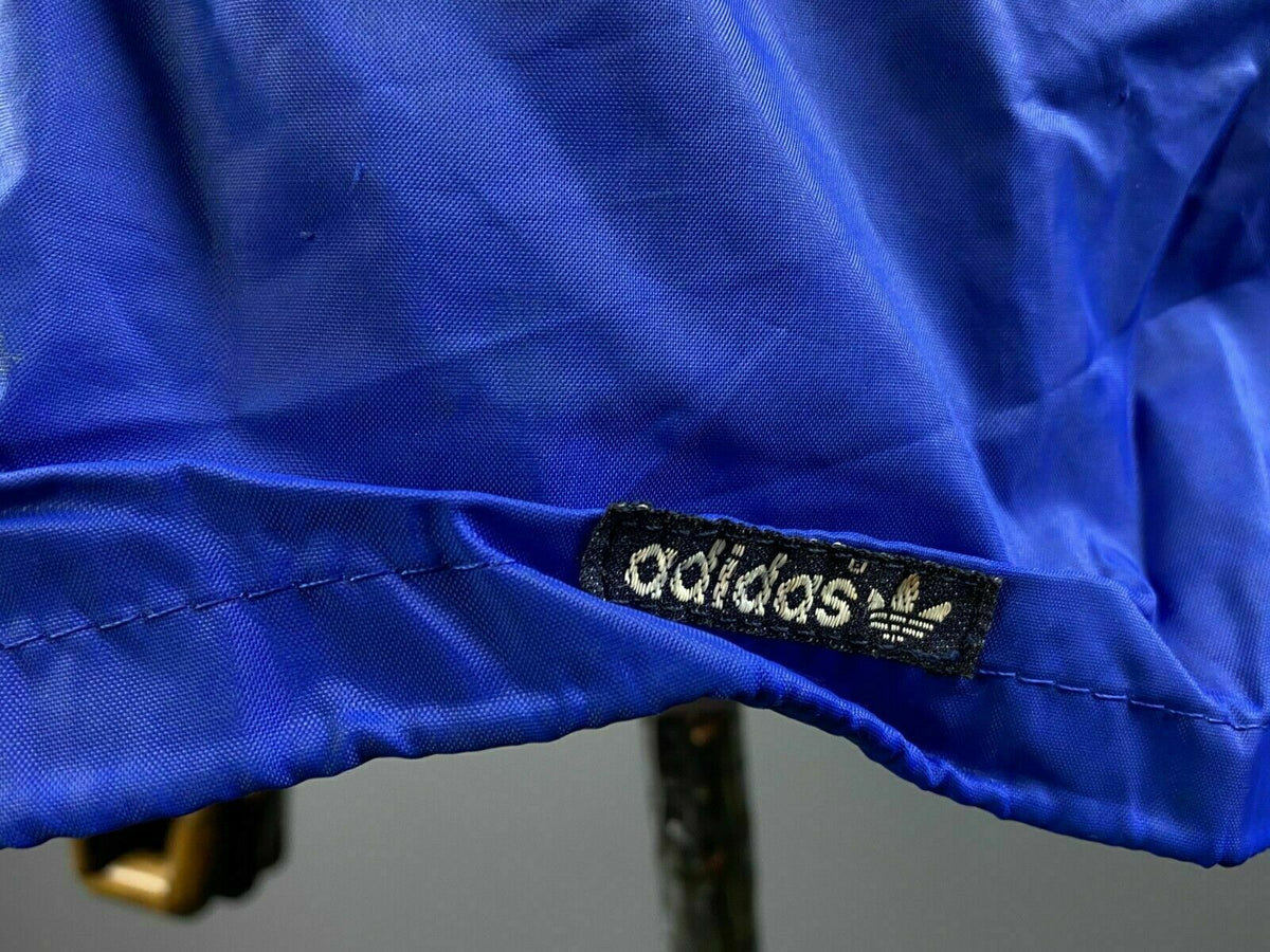 Vintage Adidas Ventex Blue White Stripe Nylon Track Jacket – Men's M