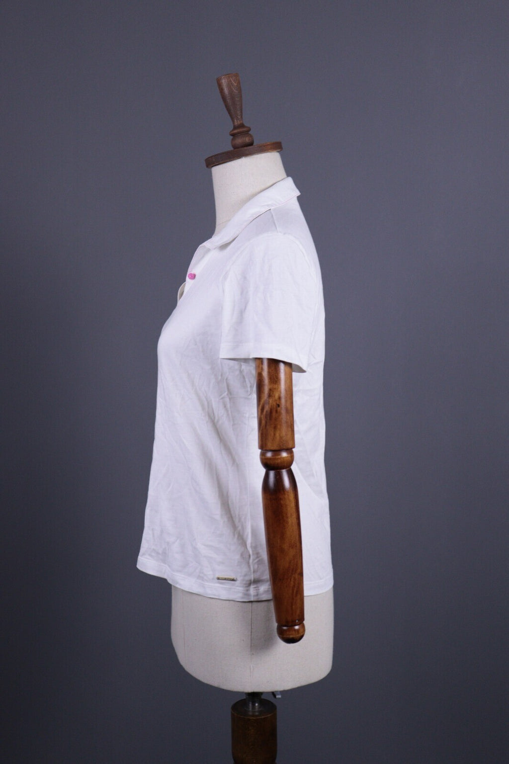 Saint James Depuis 1889 White Henley Short Sleeve Top Blouse Shirt – Size I42 /US6