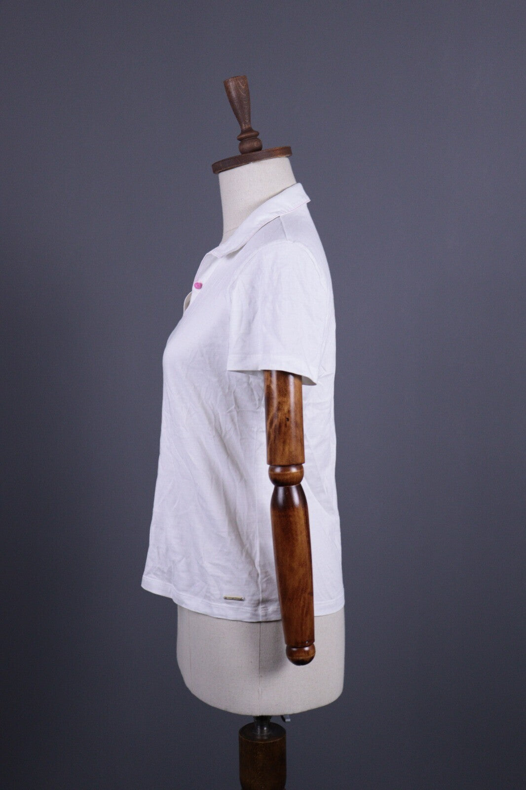 Saint James Depuis 1889 White Henley Short Sleeve Top Blouse Shirt – Size I42 /US6