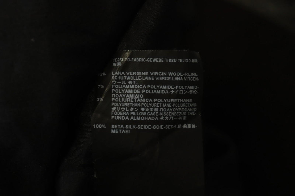Balenciaga Black Wool Double Breasted Peak Lapel Formal Blazer Jacket – Size 38