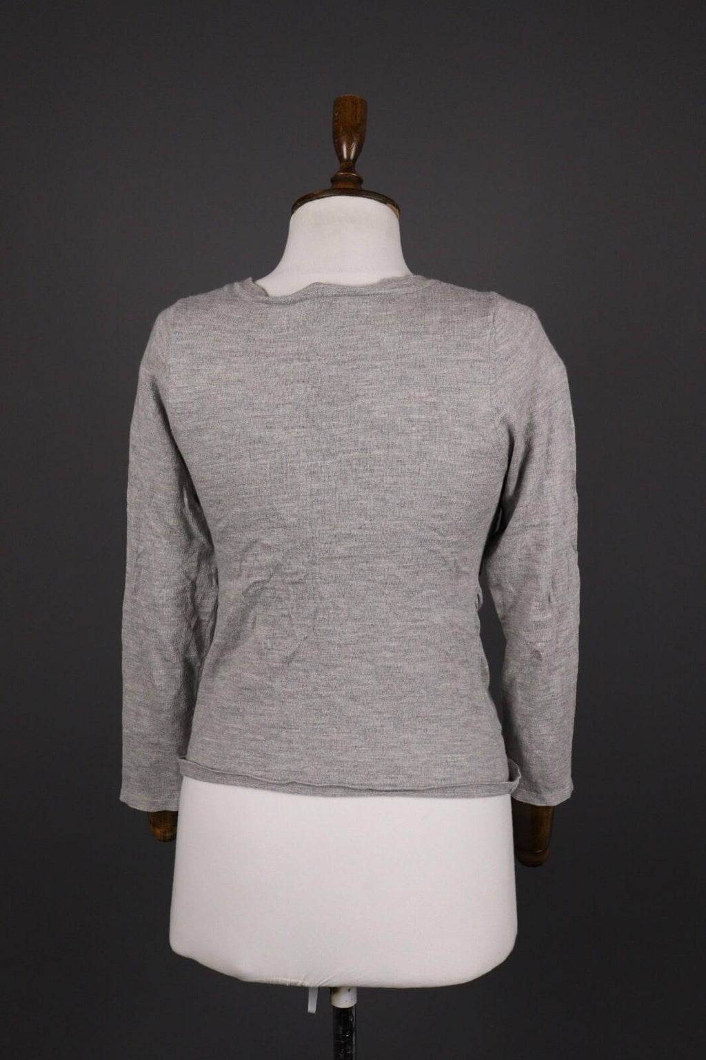 ESCADA Gray Wool Silk Cashmere Long Sleeve Top Shirt – Size 40