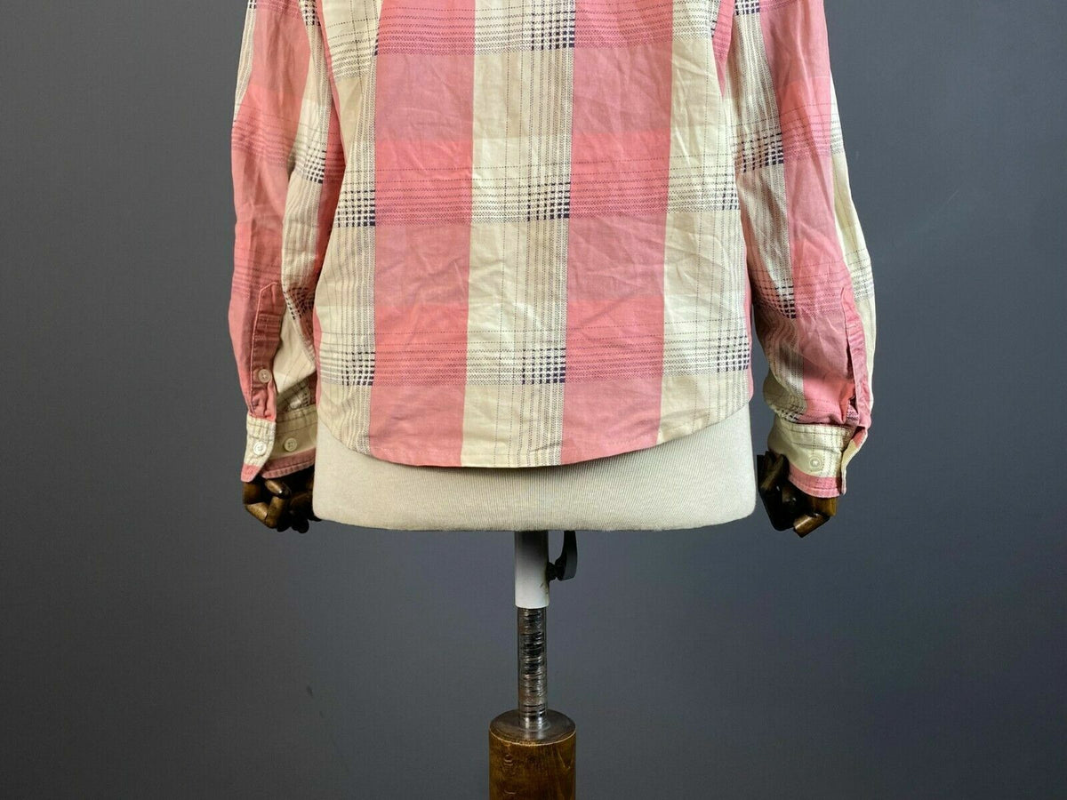 Supreme Pink Check Double Pocket Long Sleeve Button Up Shirt – Men's M