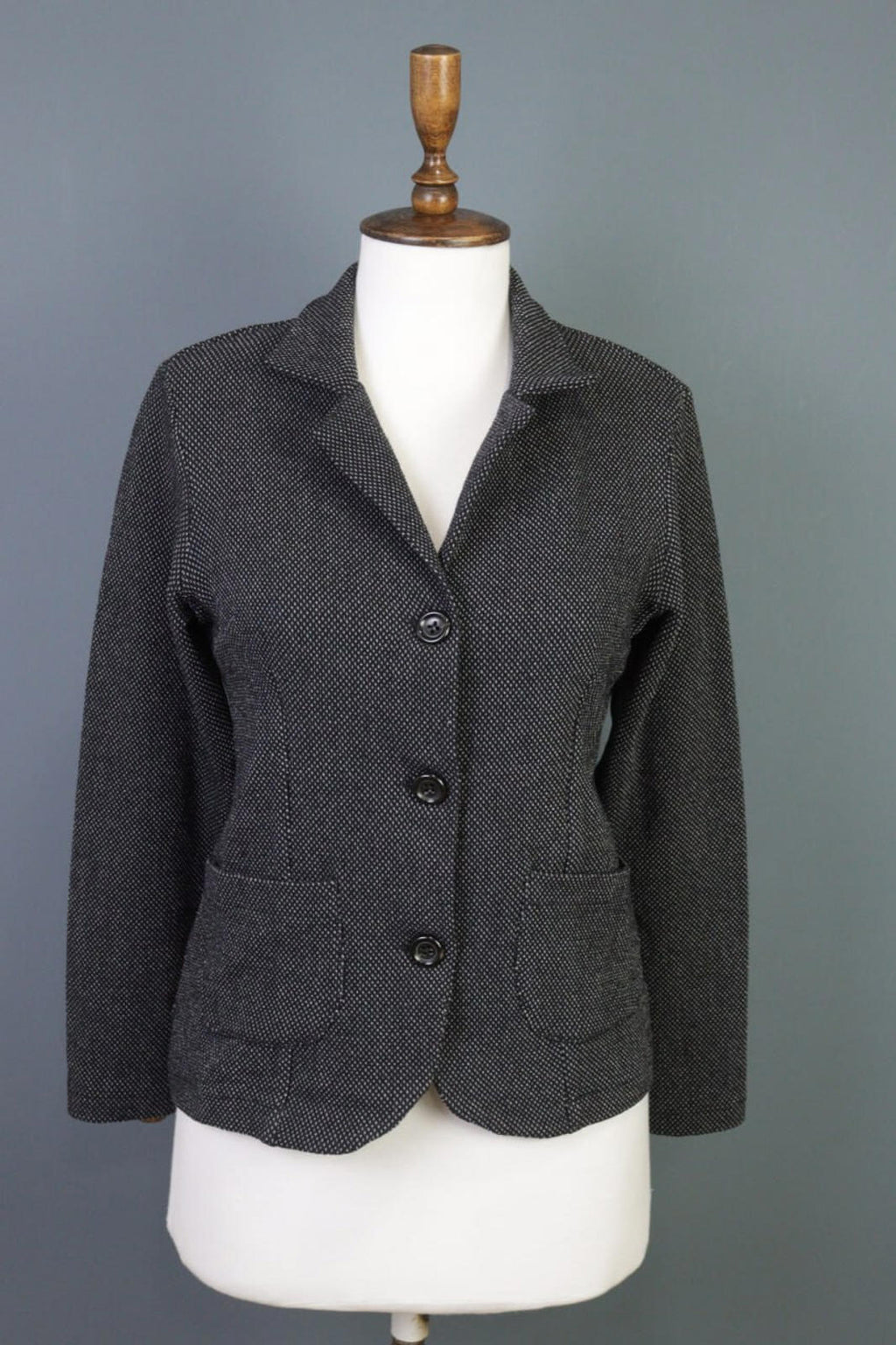TRANSIT PAR SUCH Gray Designer Wool Business Blazer Jacket – Size 3