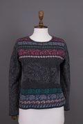 IVKO Multicolor Floral Jacquard Wool Knit Jumper Sweater – Size M / 38