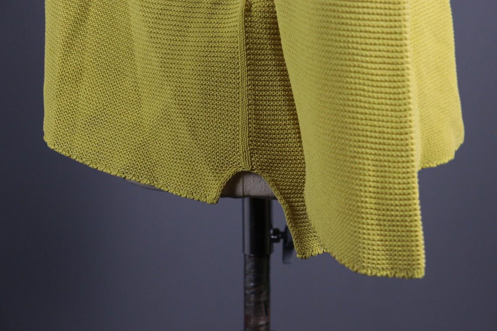 Used OSKA Yellow V-Neck Lagenlook Long Sleeve Tunic Top – Size 4