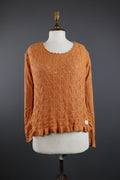 Odd Molly Cotton Long Sleeve Crochet Mesh Sweater – Women's 0