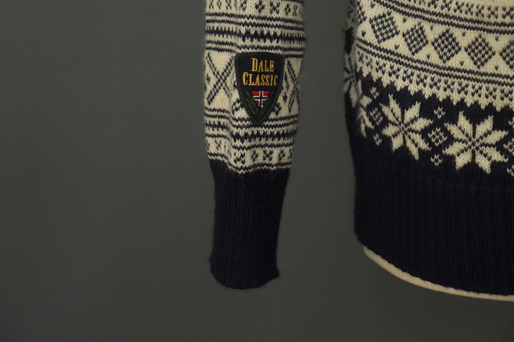 DALE OF NORWAY Multi Fair Isle Wool Knitted Button Front Ski Sweater – Size M