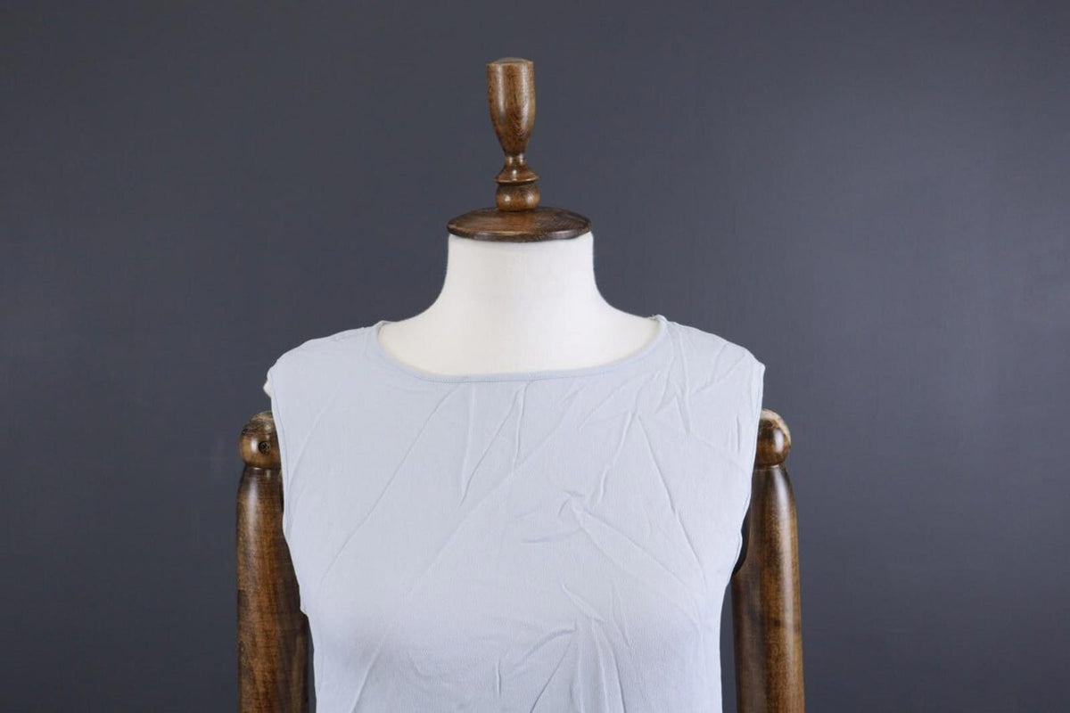 FABIANA FILIPPI Blue Sleeveless Silk Tank Top Tunic – Size 46 Large