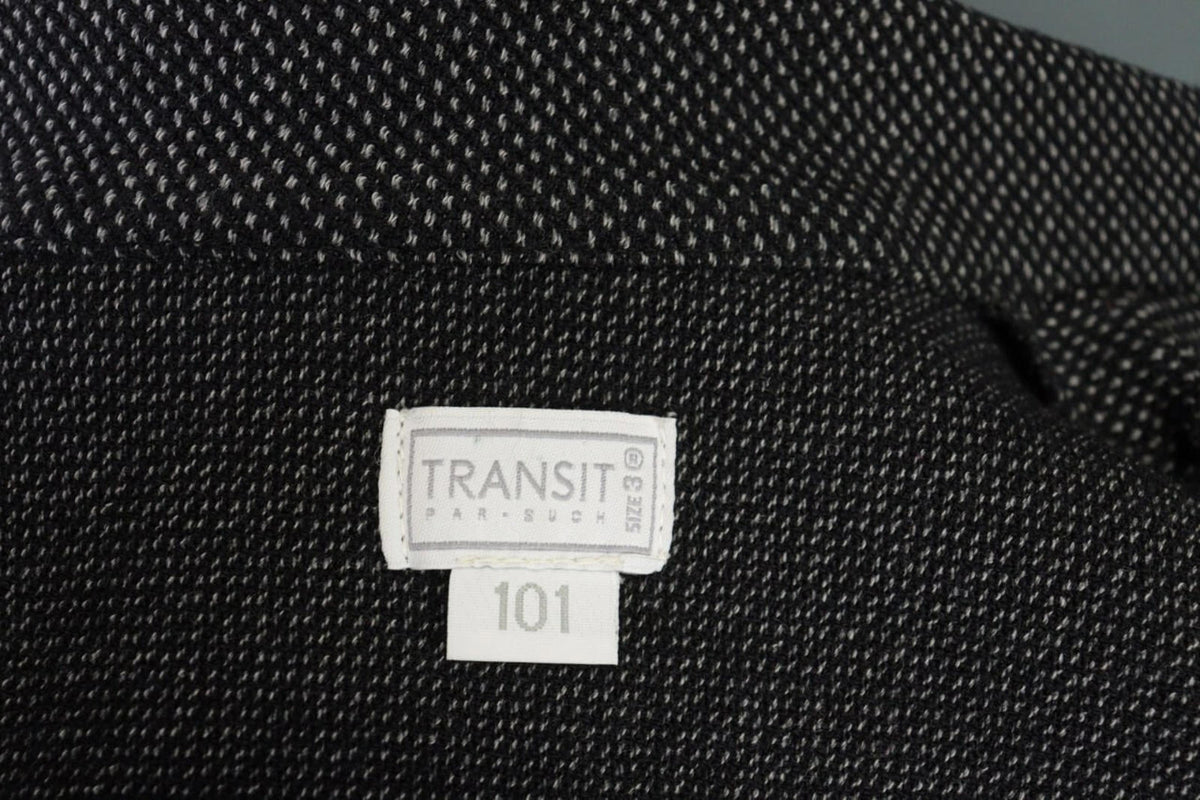TRANSIT PAR SUCH Gray Designer Wool Business Blazer Jacket – Size 3