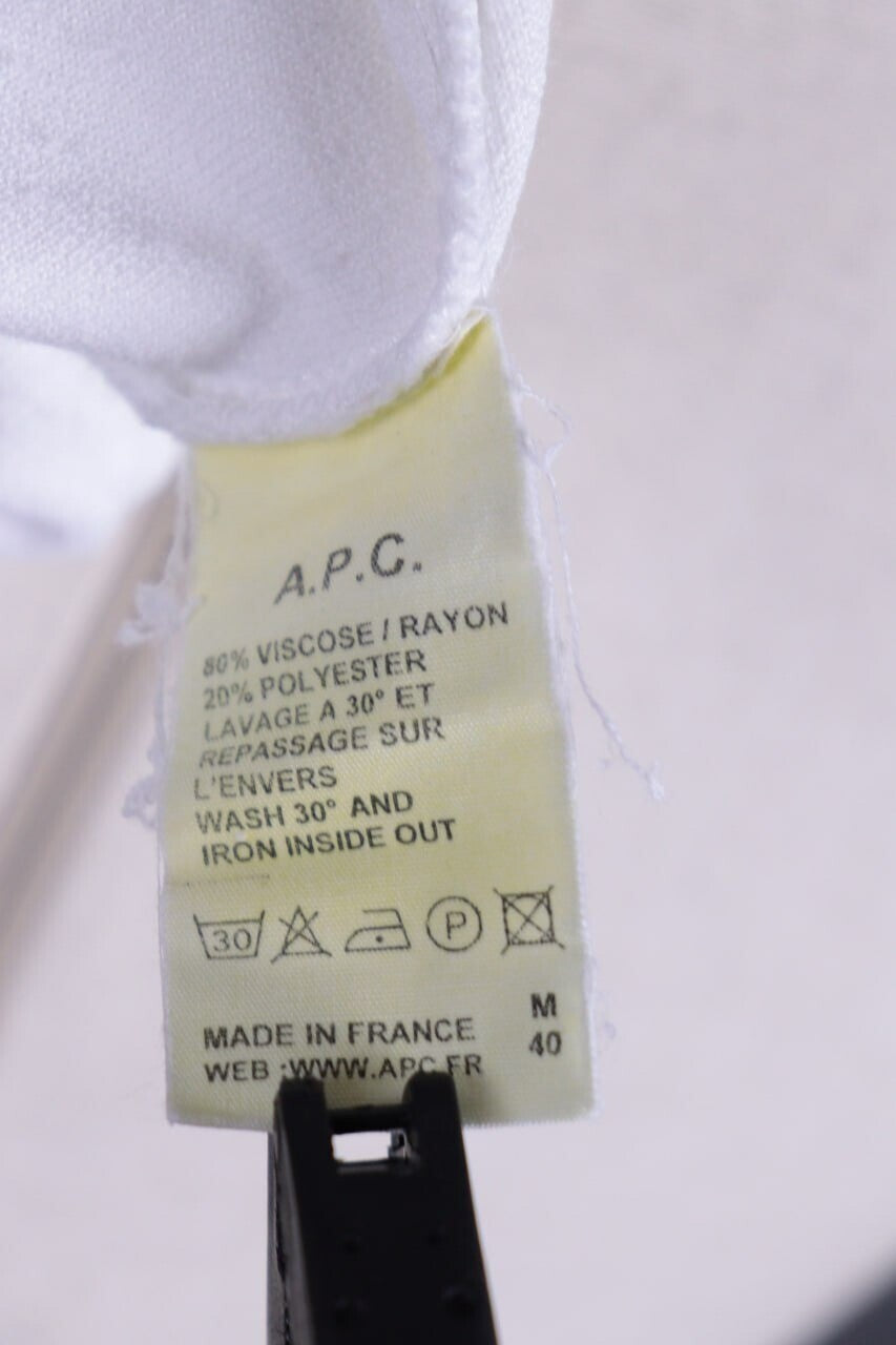 A.P.C White Spaghetti Strap Sundress Mini Dress – Size S