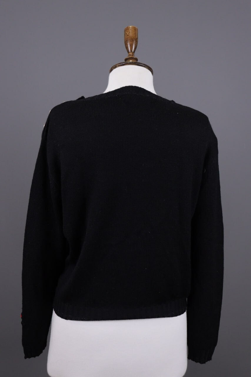 Princess Goes Hollywood Black Love Story Cashmere Knit Sweater – Size 36