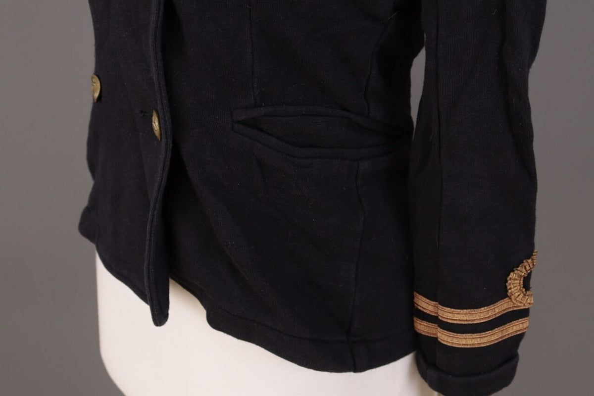 Denim & Supply Ralph Lauren Blue Double Breasted Yachting Military Jacket – Size S