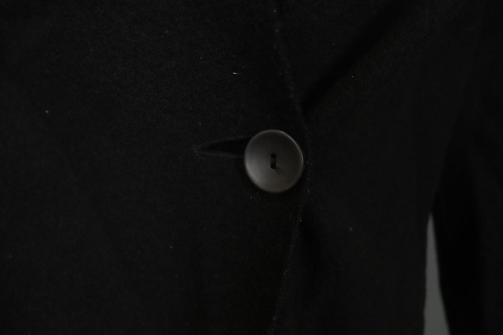 OSKA Black Long Sleeve Shawl Collar Casual One Button Blazer Jacket – Size 2