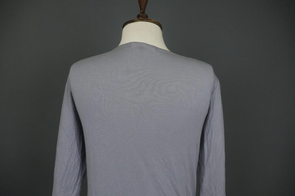GUDRUN SJODEN Gray Modal Scoop Neck Long Sleeve Pullover Blouse Top – Size M