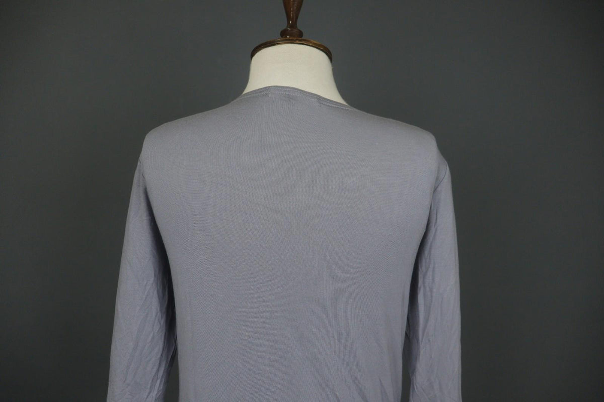 GUDRUN SJODEN Gray Modal Scoop Neck Long Sleeve Pullover Blouse Top – Size M