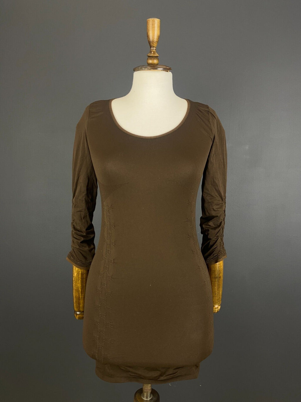High Use Claire Campbell Brown Summer Bodycon Tunic Dress – Size M