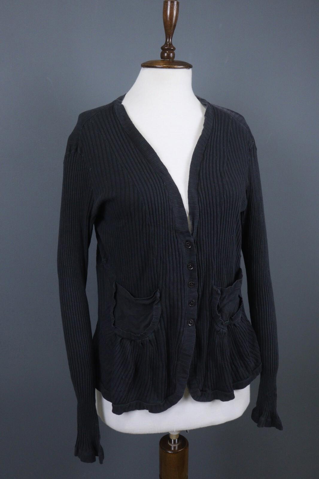 TRANSIT PAR SUCH Black Long Sleeve Lightweight Cardigan Sweater – Size 4