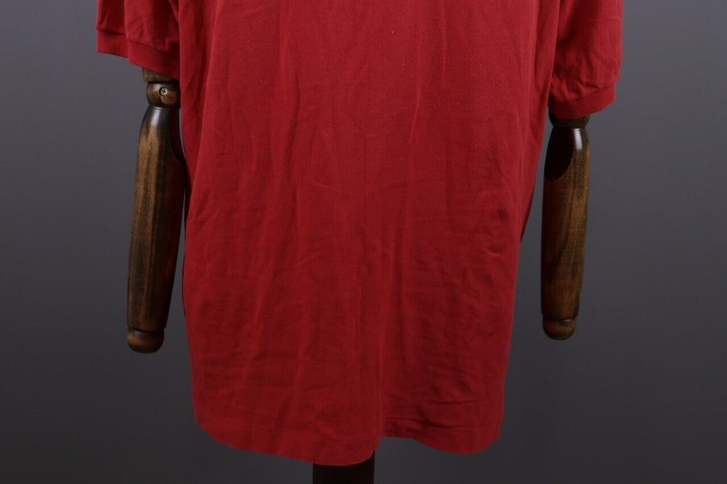 Lacoste Red Summer Men Short Sleeve Polo Shirt – Size 7 XXL