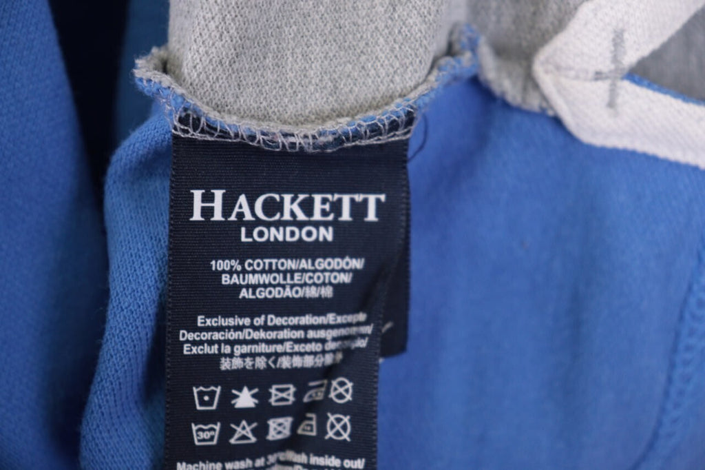 Hackett London Classic Fit GB Gray Summer #3 Short Sleeve Polo Shirt – Size M – Used