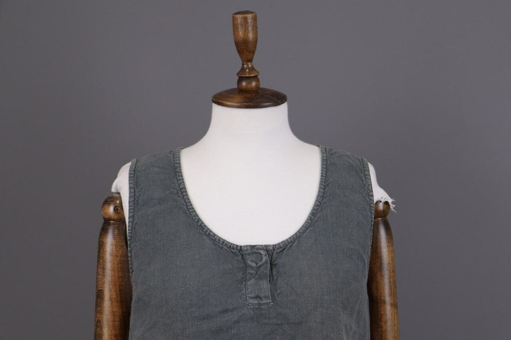 Oska Gray Linen Relaxed Lagenlook Oversized Tunic Dress – Size 4