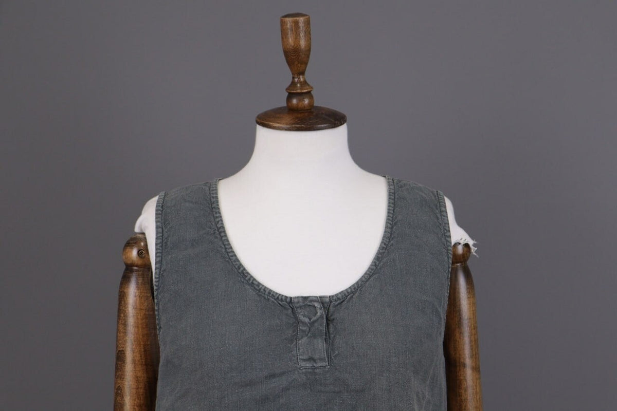 Oska Gray Linen Relaxed Lagenlook Oversized Tunic Dress – Size 4