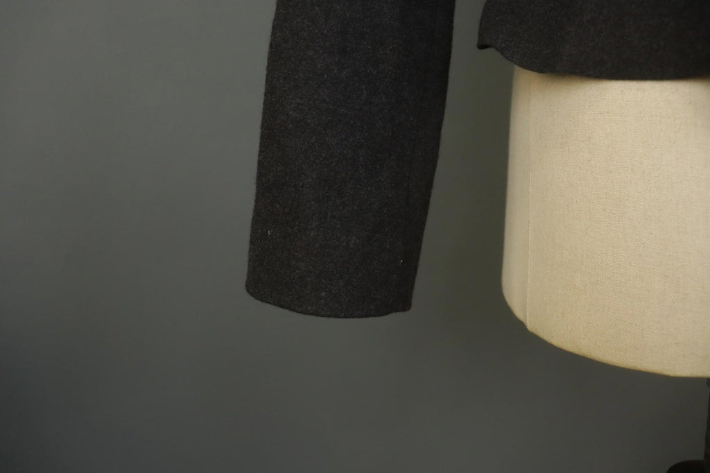 Marccain Black Wool Collared Long Sleeve Button Front Blazer Jacket – Size 5