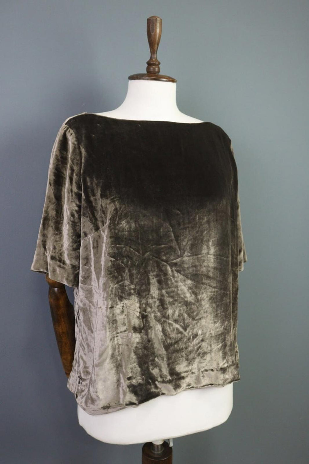 TOAST Brown Corduroy Silk 3/4 Sleeve Blouse Shirt – Size 12