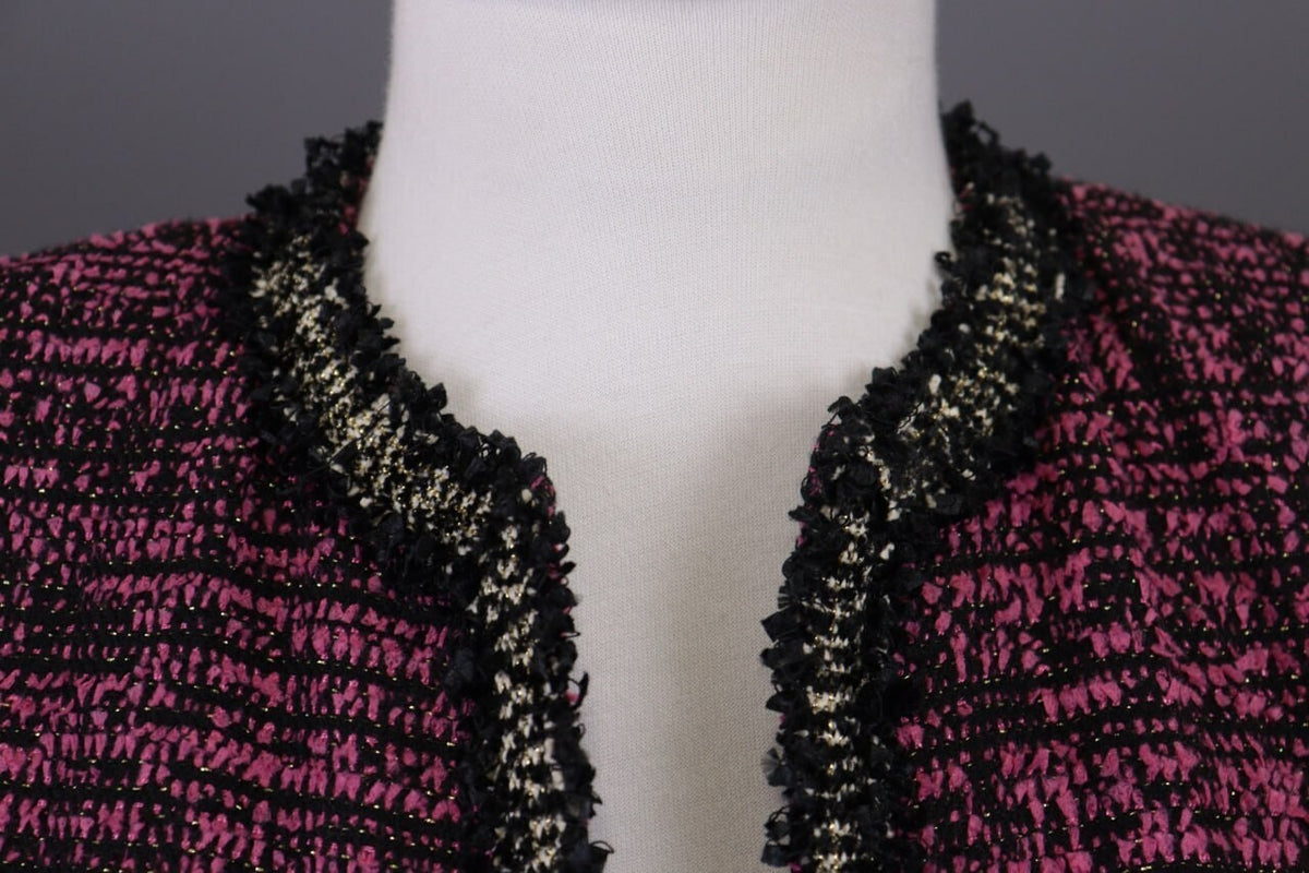The Kooples Purple Embroidered Open Front Cardigan Jacket – Size 32