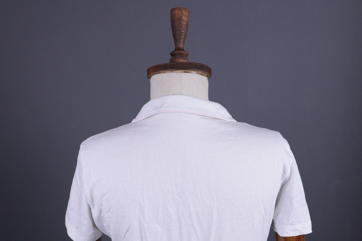 Saint James Depuis 1889 White Henley Short Sleeve Top Blouse Shirt – Size I42 /US6