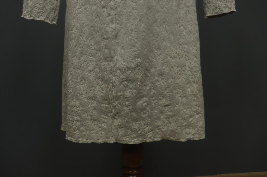 TRANSIT PAR-SUCH Gray Floral Long Sleeve Button Front Sweater Dress – Size 3