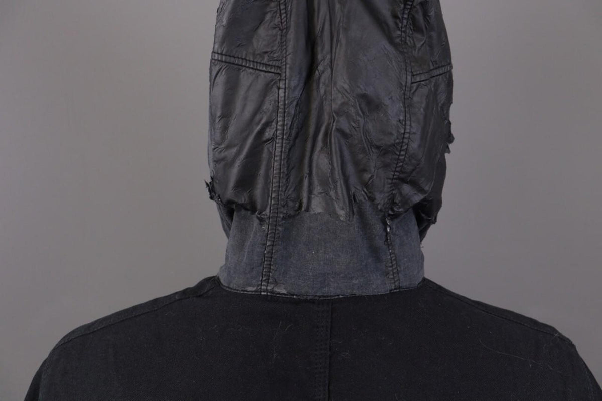 STONE ISLAND Blue Wool Multipockets Cago Hooded Full Zip Jacket – Size L