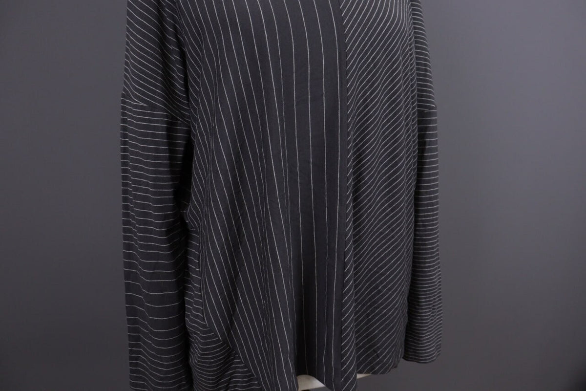 Oska Brown Striped Relaxed Lagenlook Tunic Dress – Size 2
