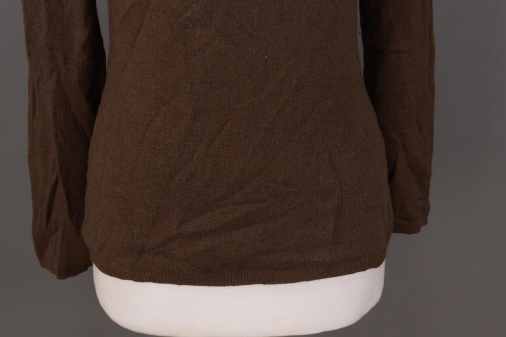 GUCCI Brown Knit Scoop Neck Sweater – Size L