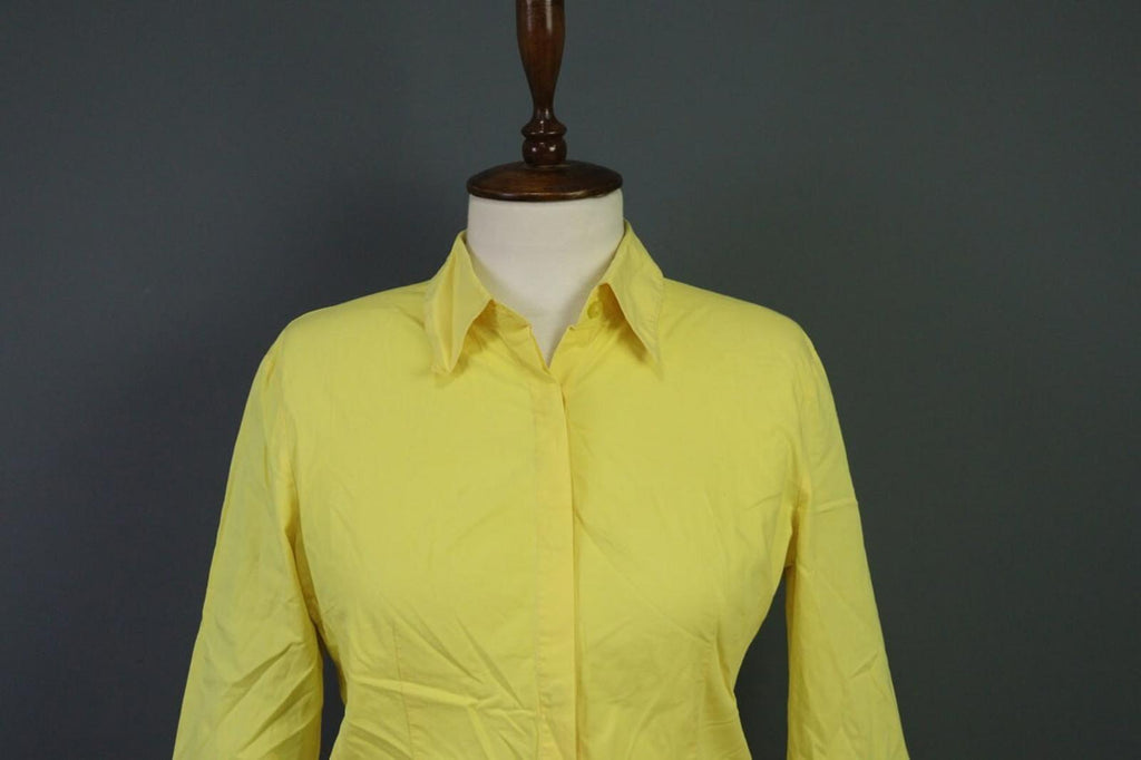 Versace Jeans Couture Button Down Yellow Shirt Vintage – Size Small